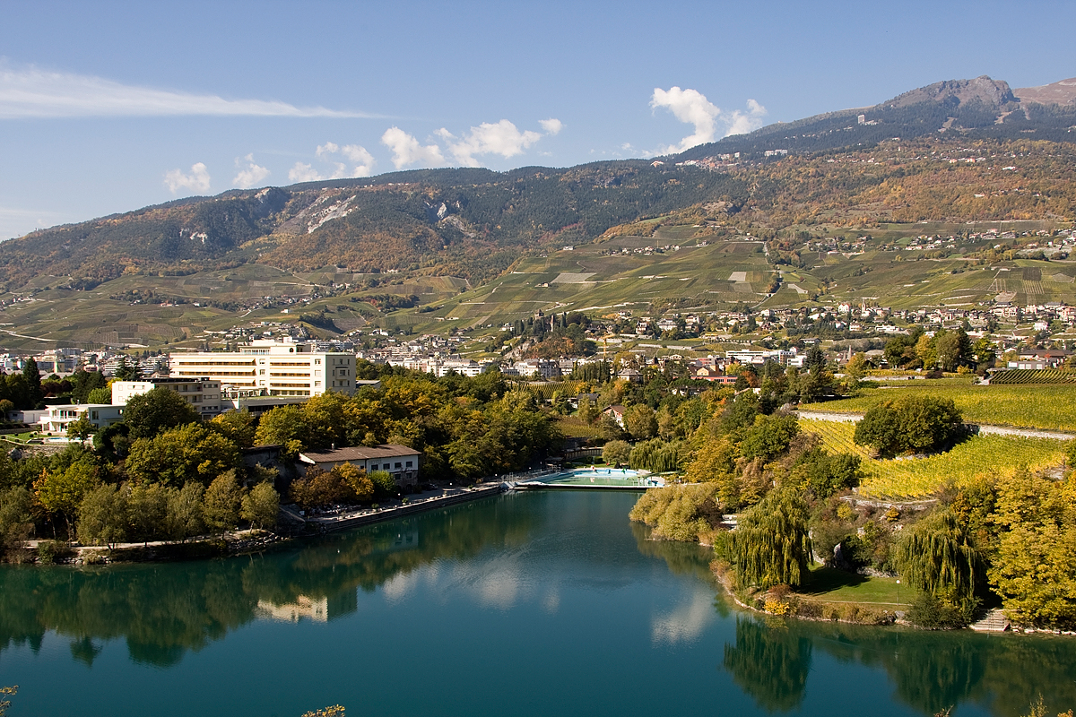 Sierre und Umgebung im Wallis